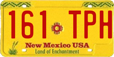 NM license plate 161TPH