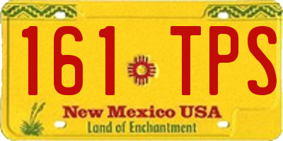 NM license plate 161TPS