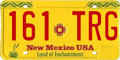 NM license plate 161TRG