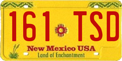 NM license plate 161TSD