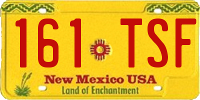 NM license plate 161TSF