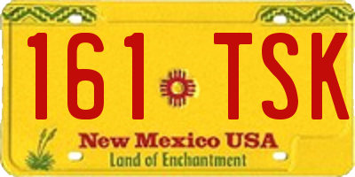 NM license plate 161TSK
