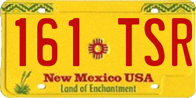 NM license plate 161TSR