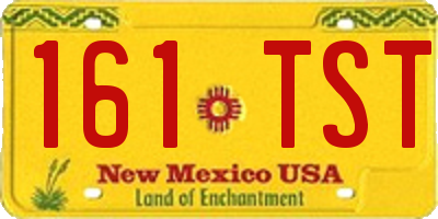 NM license plate 161TST