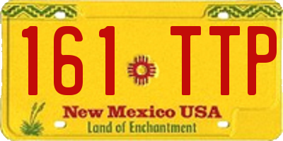 NM license plate 161TTP