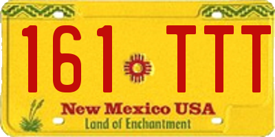 NM license plate 161TTT