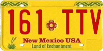 NM license plate 161TTV