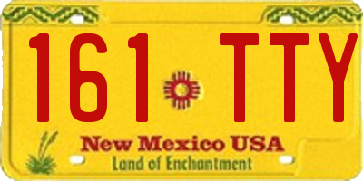 NM license plate 161TTY