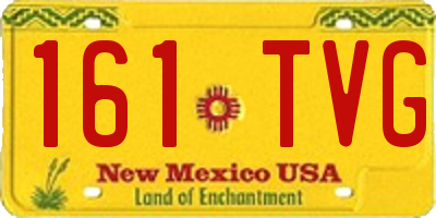 NM license plate 161TVG