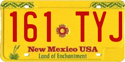 NM license plate 161TYJ