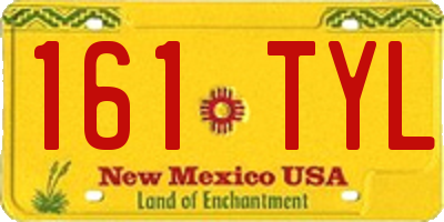 NM license plate 161TYL