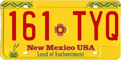 NM license plate 161TYQ