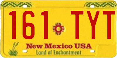 NM license plate 161TYT