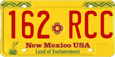NM license plate 162RCC