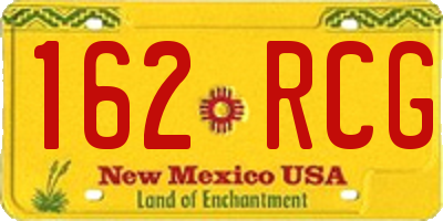 NM license plate 162RCG
