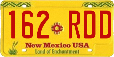 NM license plate 162RDD