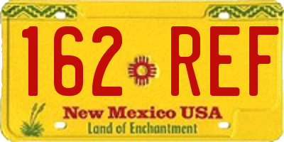 NM license plate 162REF
