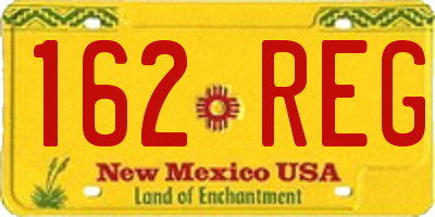 NM license plate 162REG