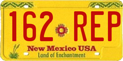 NM license plate 162REP