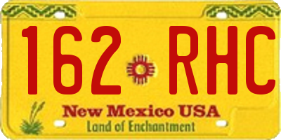 NM license plate 162RHC