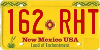 NM license plate 162RHT