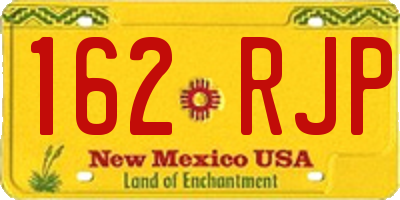 NM license plate 162RJP