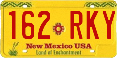 NM license plate 162RKY
