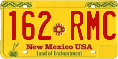 NM license plate 162RMC