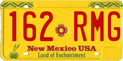 NM license plate 162RMG