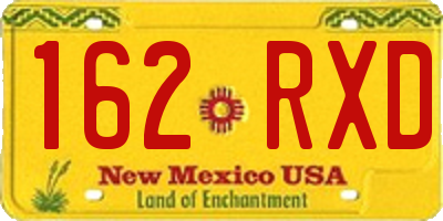 NM license plate 162RXD
