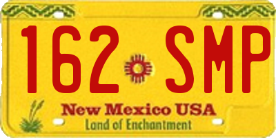 NM license plate 162SMP