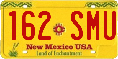 NM license plate 162SMU