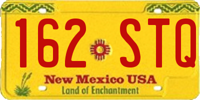 NM license plate 162STQ