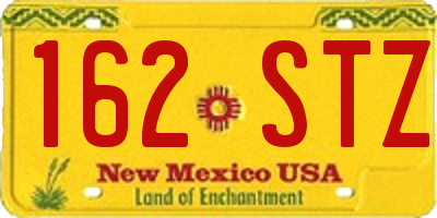 NM license plate 162STZ