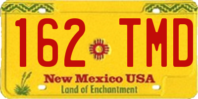 NM license plate 162TMD