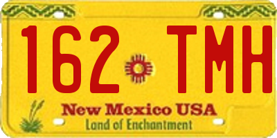 NM license plate 162TMH