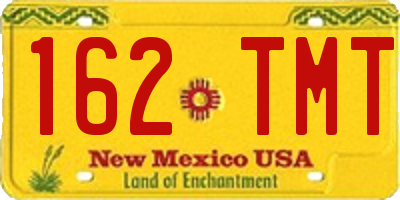 NM license plate 162TMT