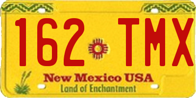 NM license plate 162TMX