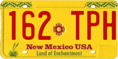 NM license plate 162TPH