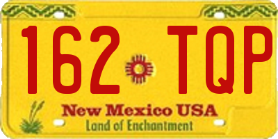 NM license plate 162TQP