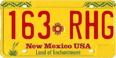 NM license plate 163RHG