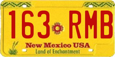 NM license plate 163RMB