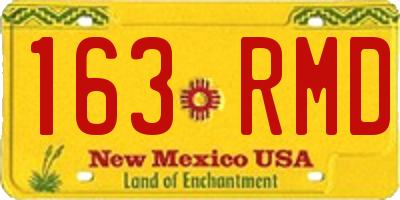 NM license plate 163RMD