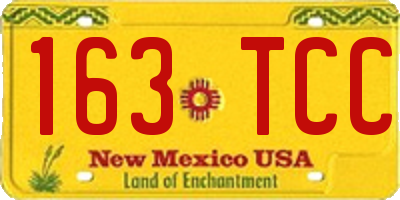 NM license plate 163TCC