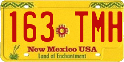 NM license plate 163TMH