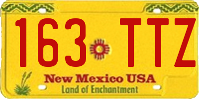 NM license plate 163TTZ