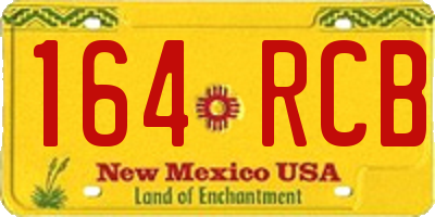 NM license plate 164RCB