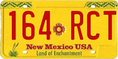 NM license plate 164RCT