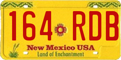 NM license plate 164RDB