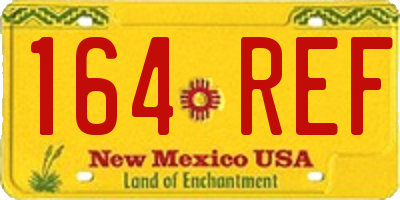 NM license plate 164REF
